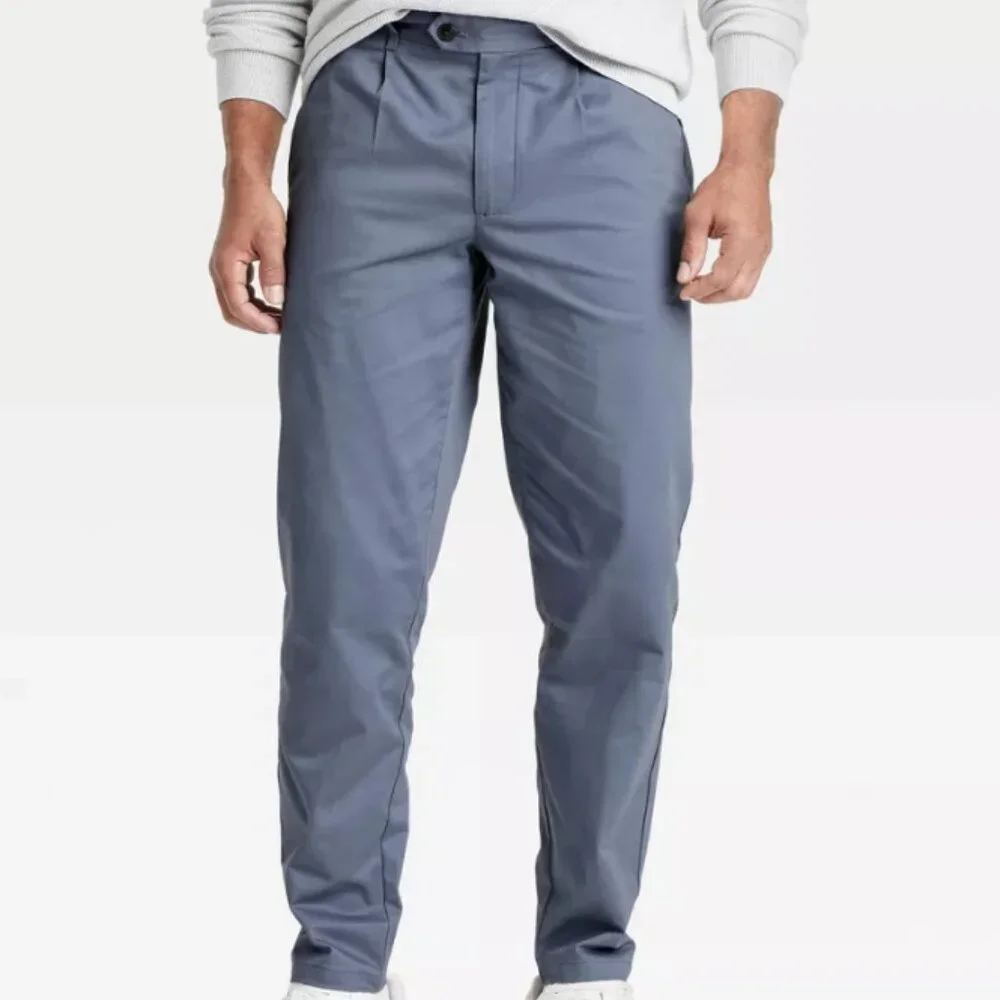 NWT Goodfellow & Co Extended Tab Pleated Dress Trousers Steel Gray 40x30 $35